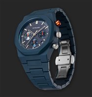 Montre D1 Milano Homme Neptune Blue 40,5mm in Polycarbonate D1-PHBJ09 - D1-PHBJ09